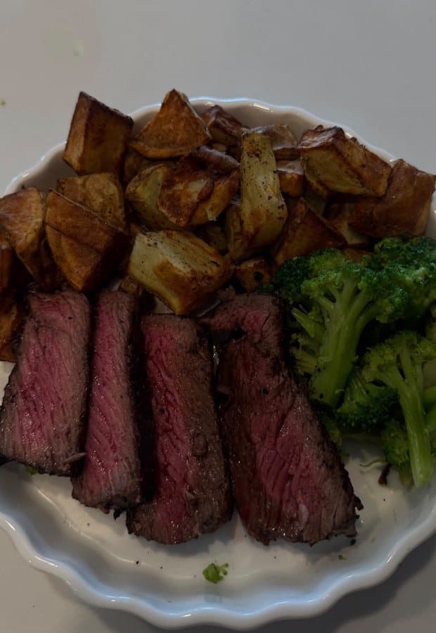 Steak, Potatoes & Broccoli